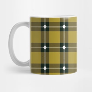 Plaid Gold Diamond Patterns Mug